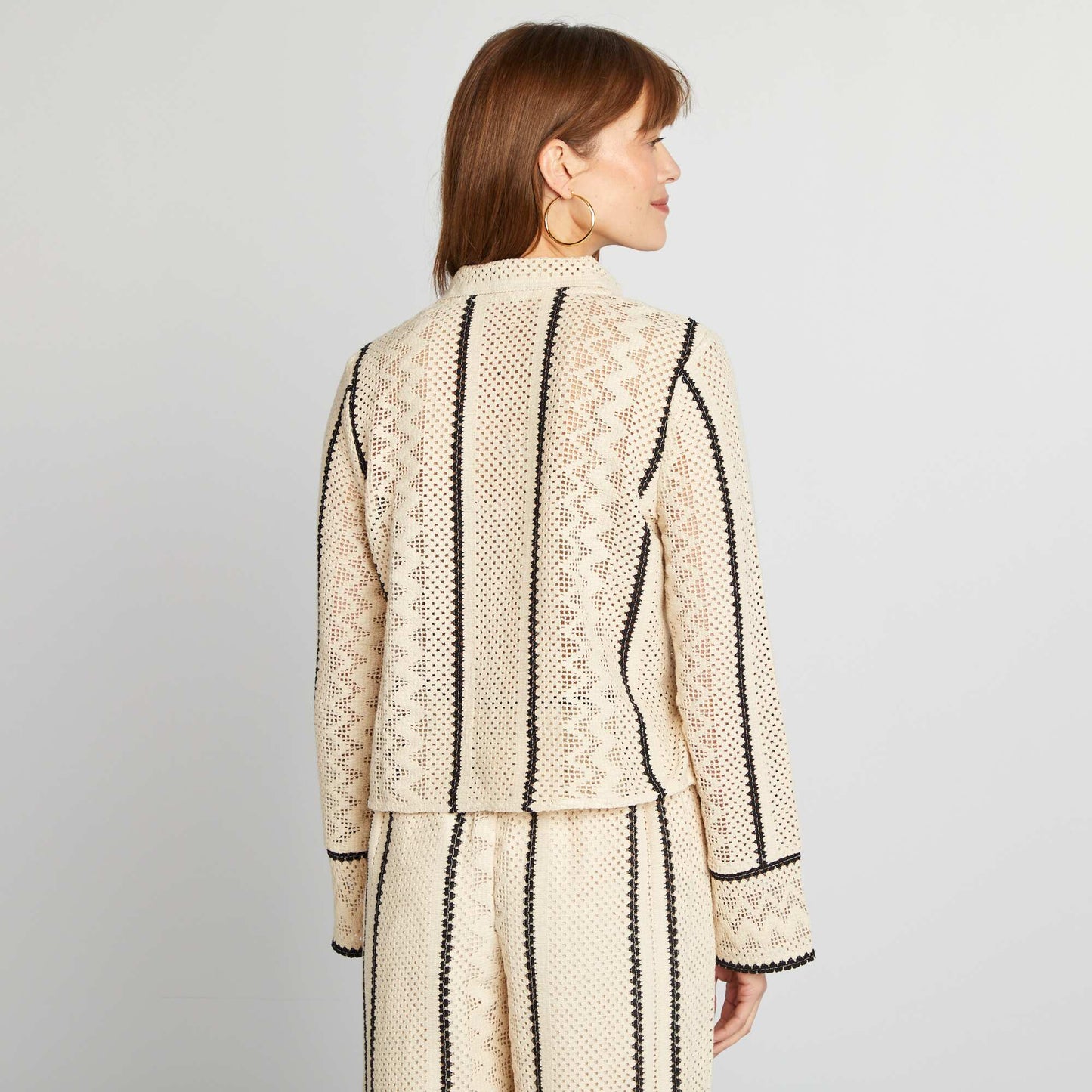 Crochet blouse BEIGE