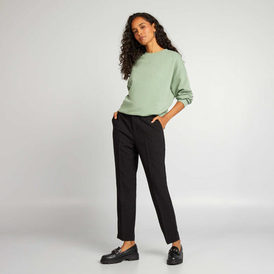 Cigarette trousers BLACK