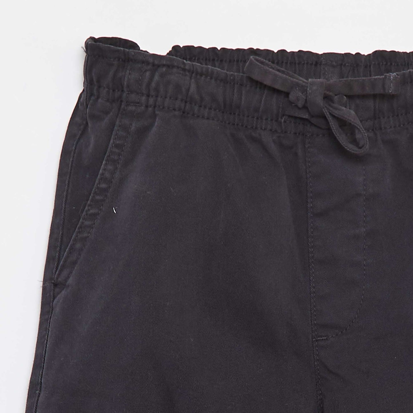 Stretchy multi-pocket trousers BLACK