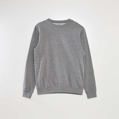 Plain lightweight sweatshirt fabric sweater GREY