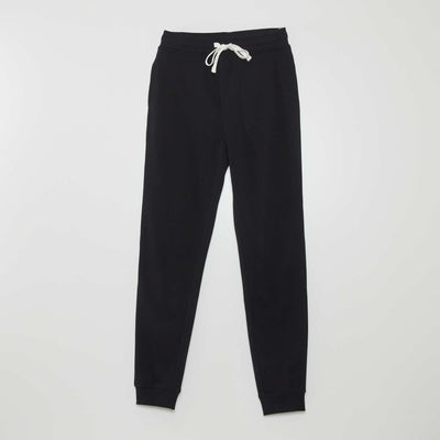French terry joggers BLACK