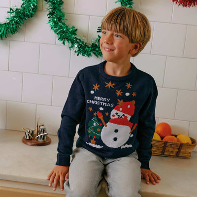 Ugly Christmas jumper BLUE