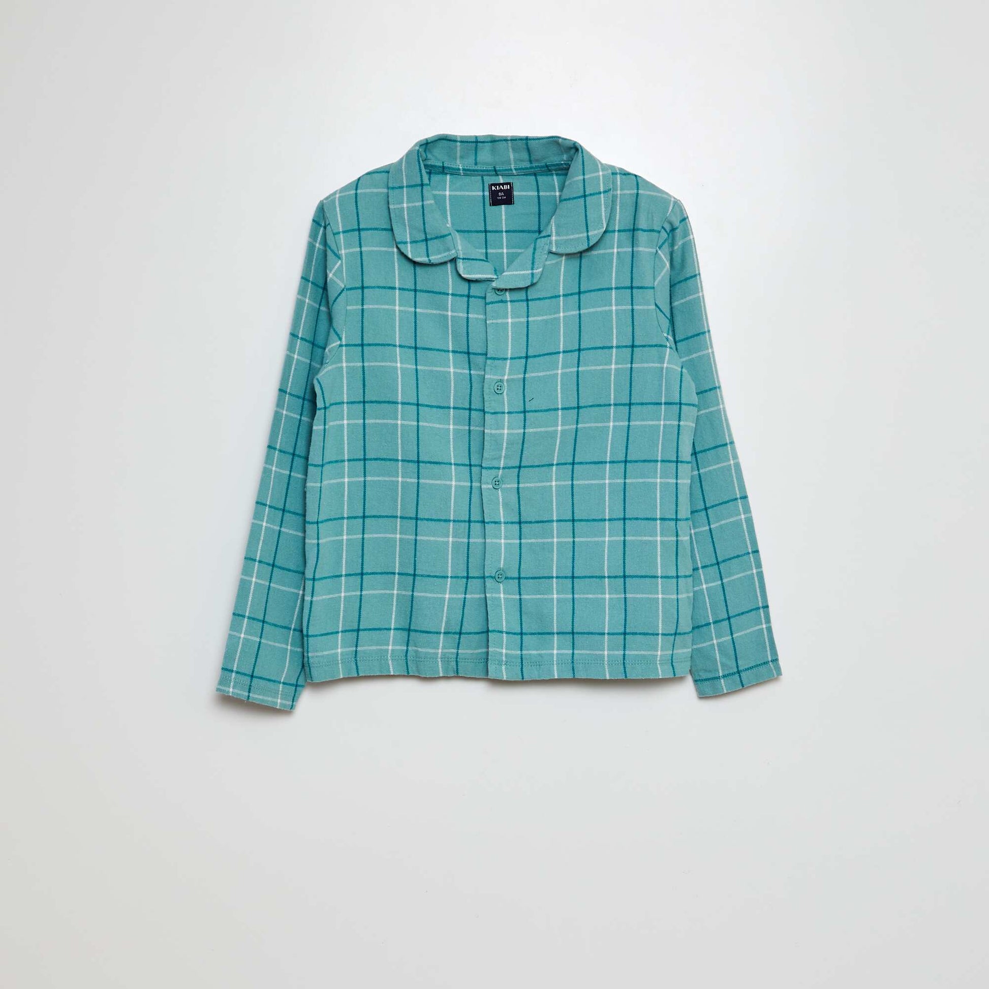 Flannel pyjama set - 2-piece set GREEN
