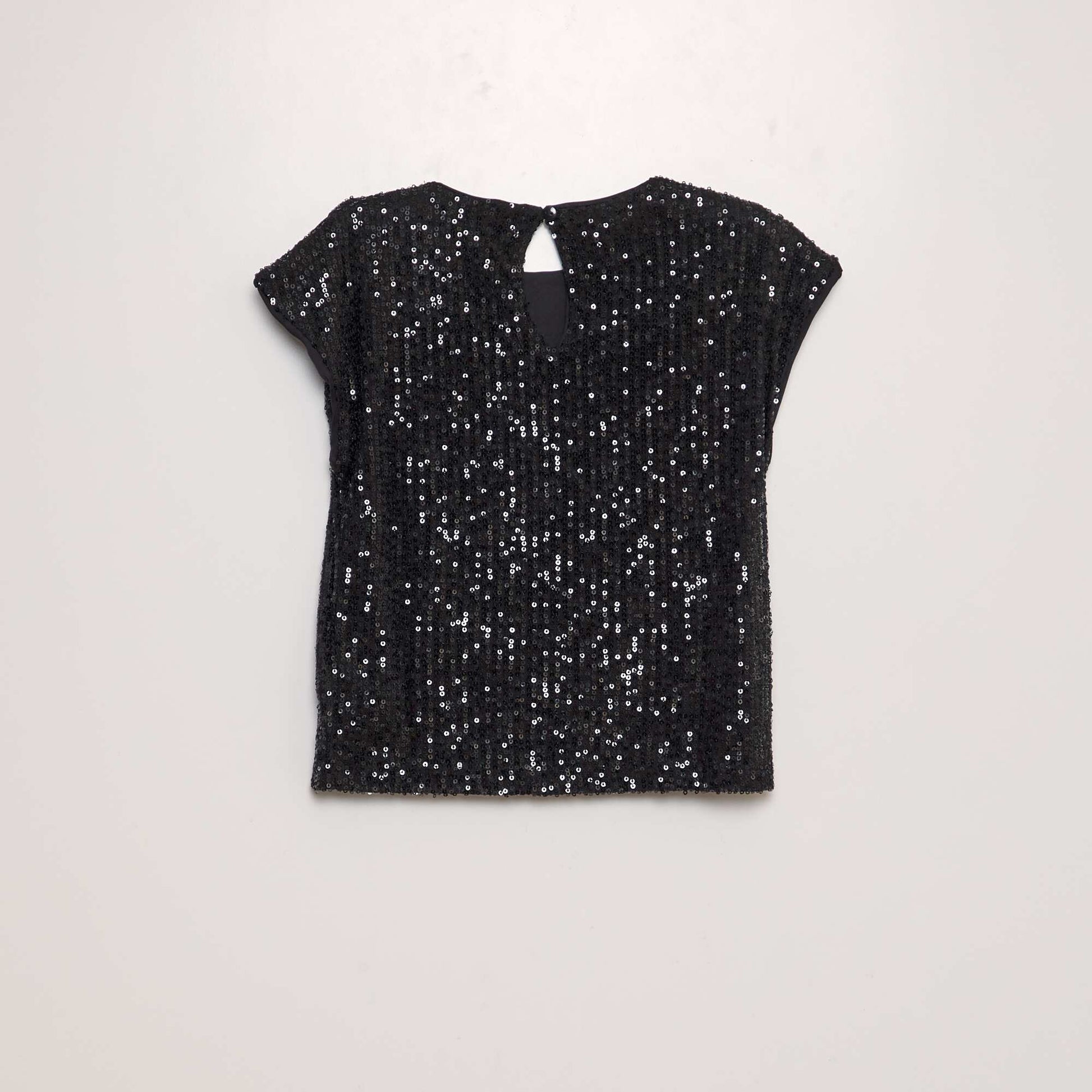 Sequined T-shirt black