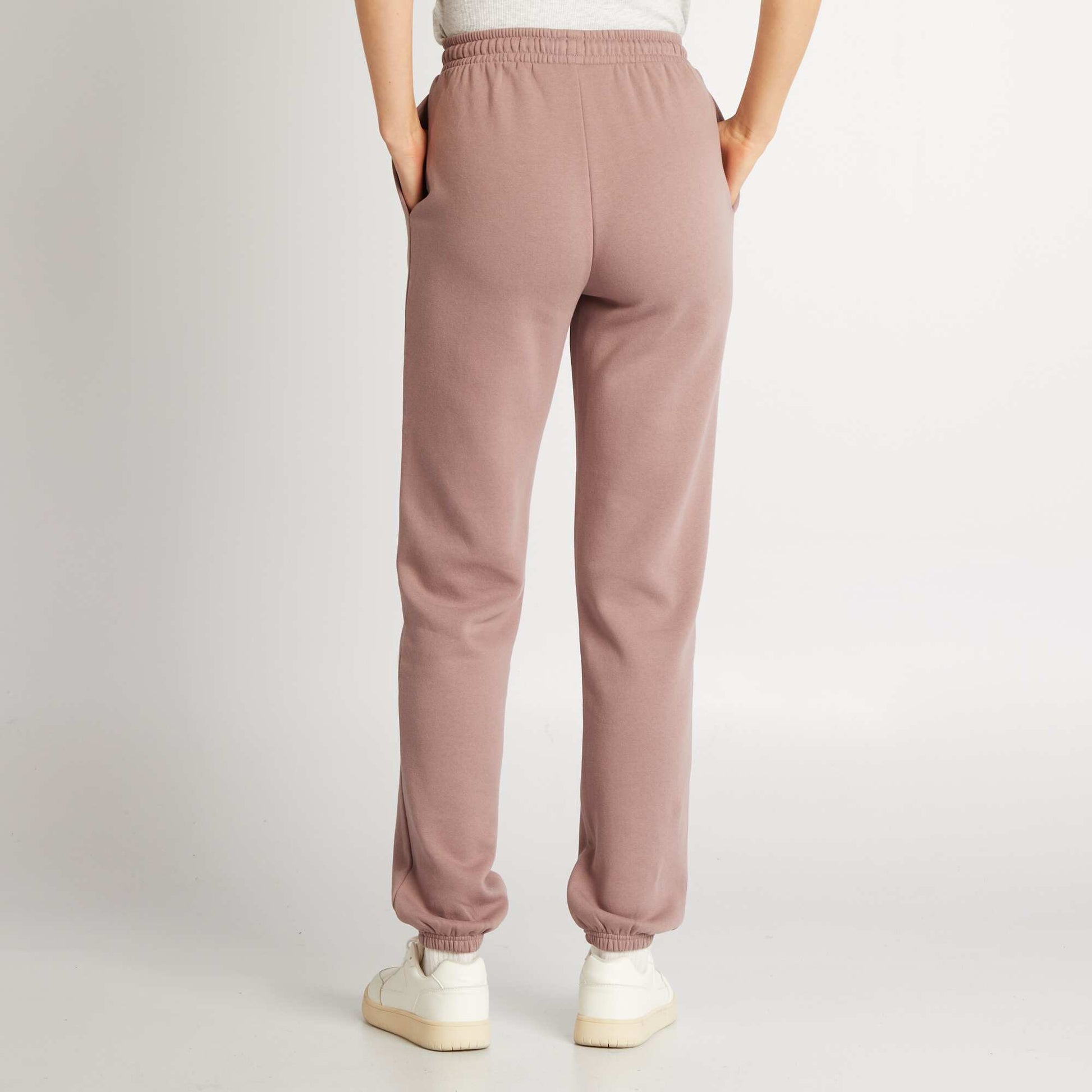 Basic sweatshirt fabric joggers PURPLE