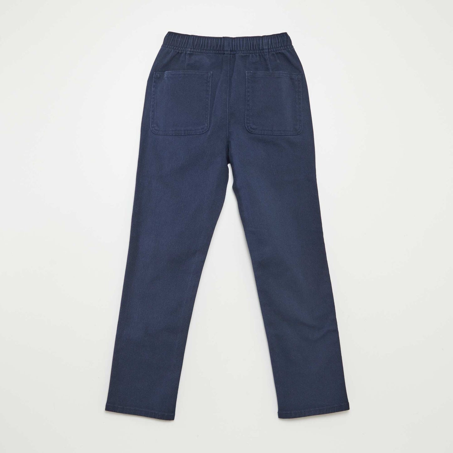 Plain regular-fit trousers BLUE