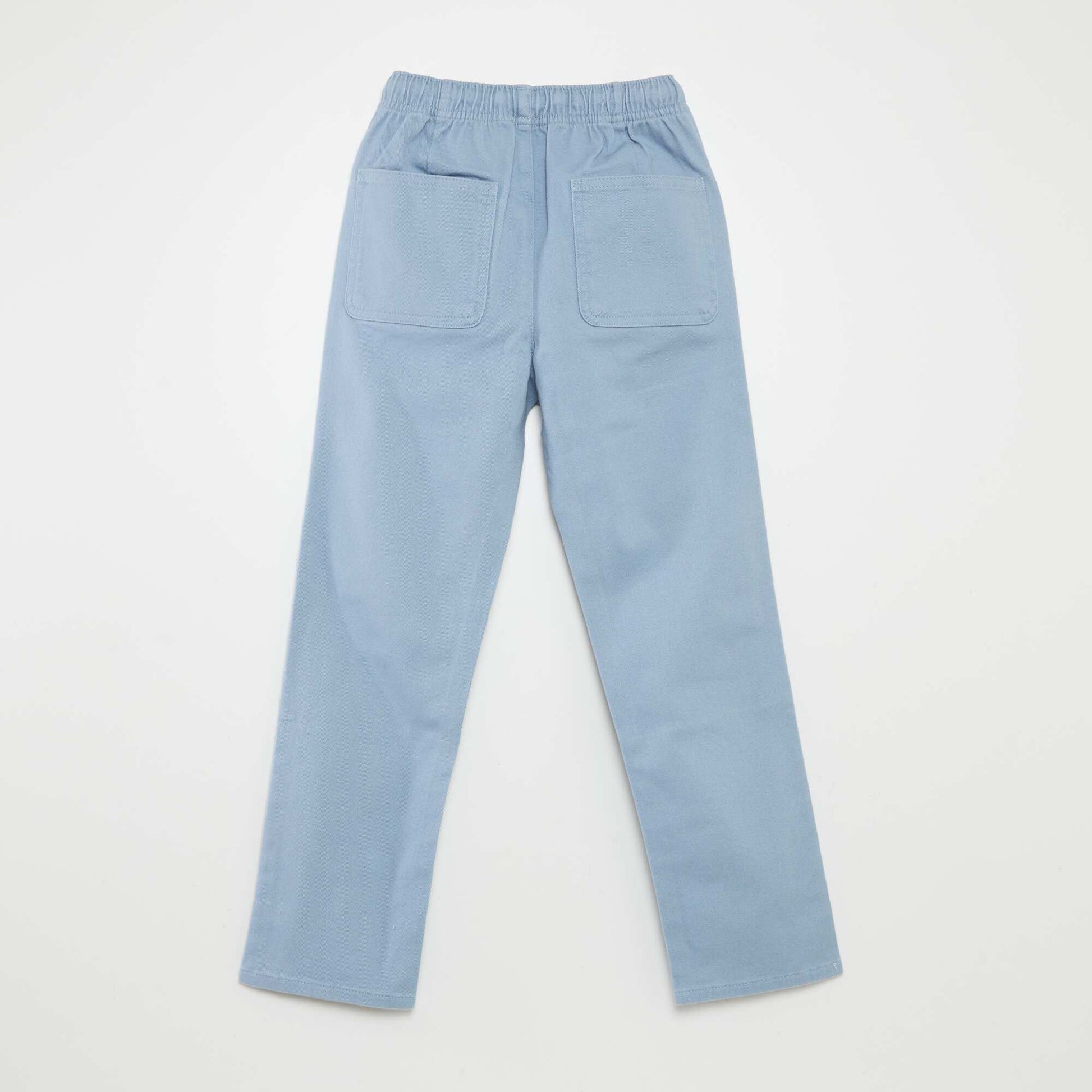 Plain regular-fit trousers BLUE