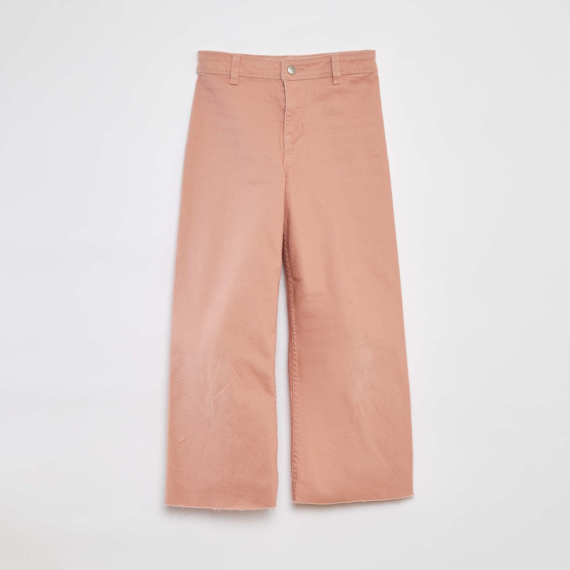 Wide-leg denim trousers PINK