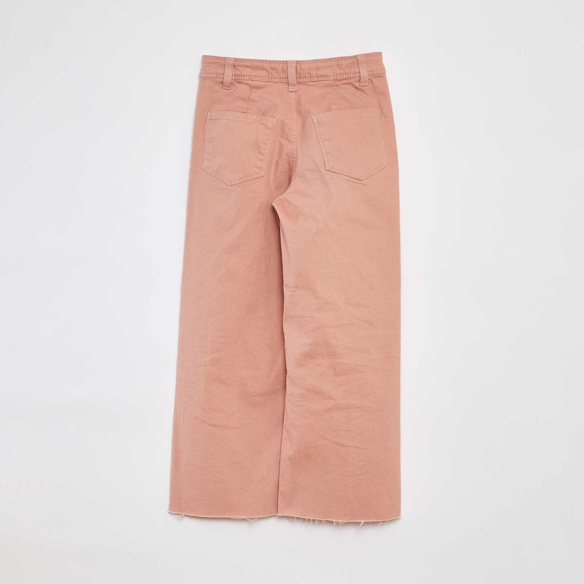 Wide-leg denim trousers PINK