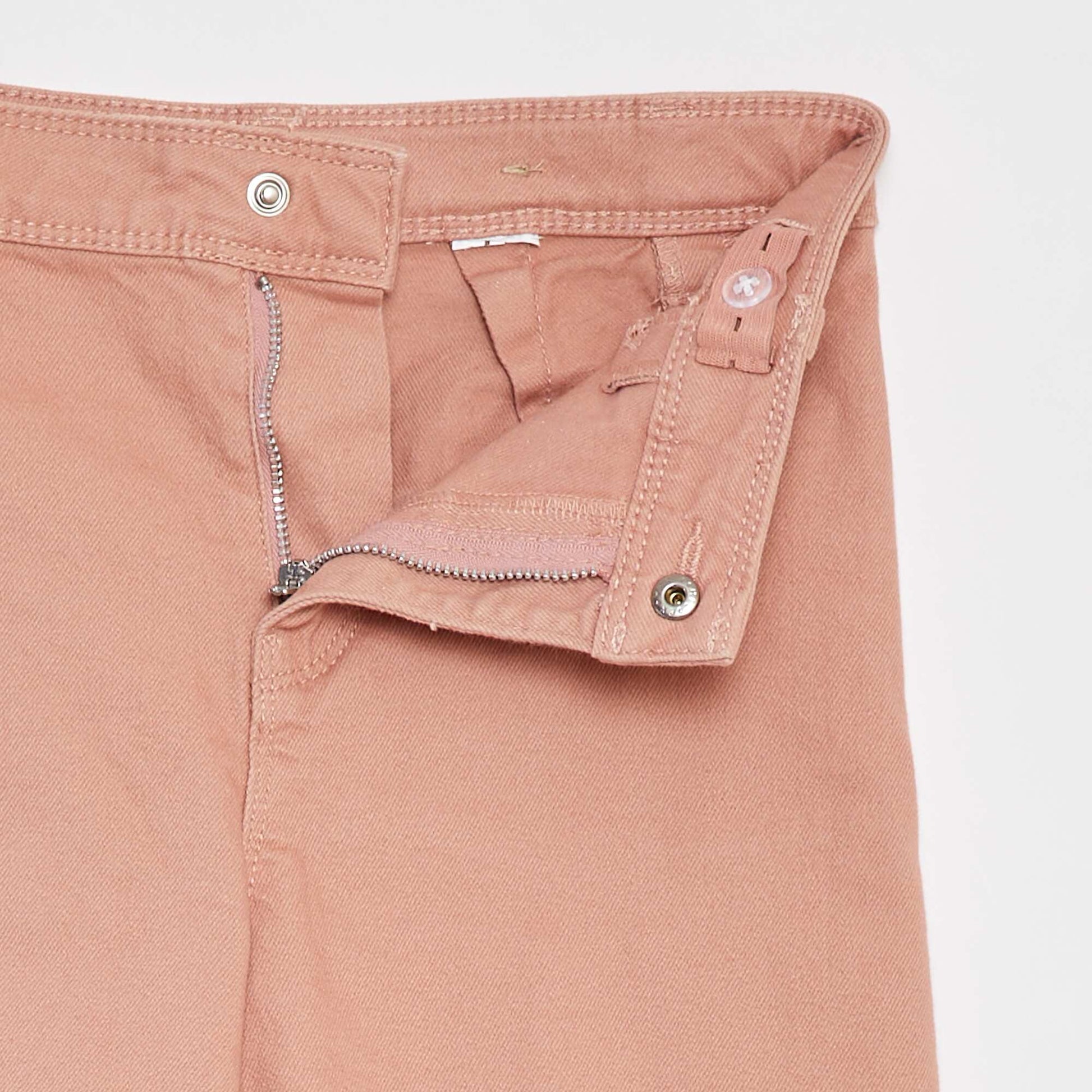Wide-leg denim trousers PINK