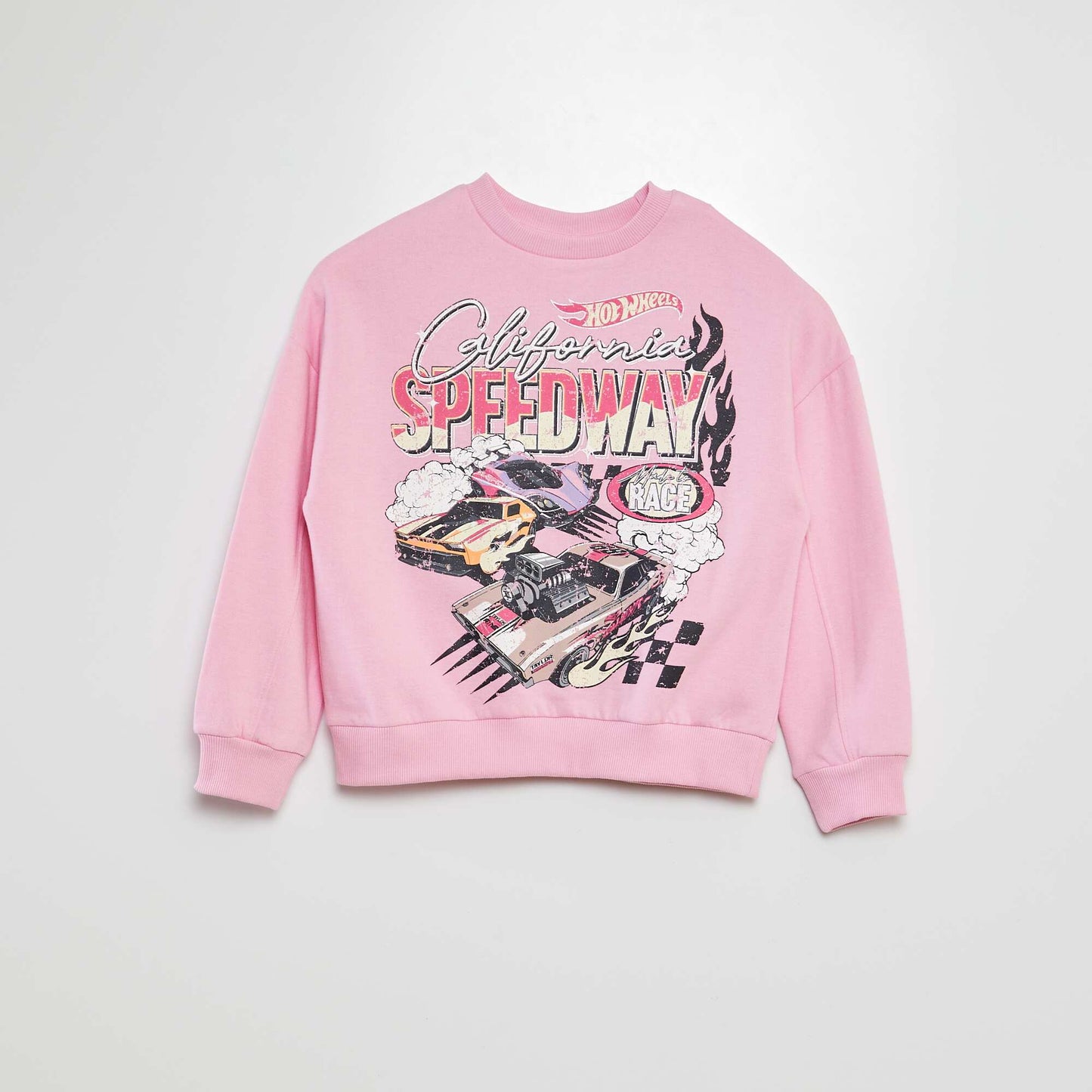Hot Wheels print sweatshirt PINK