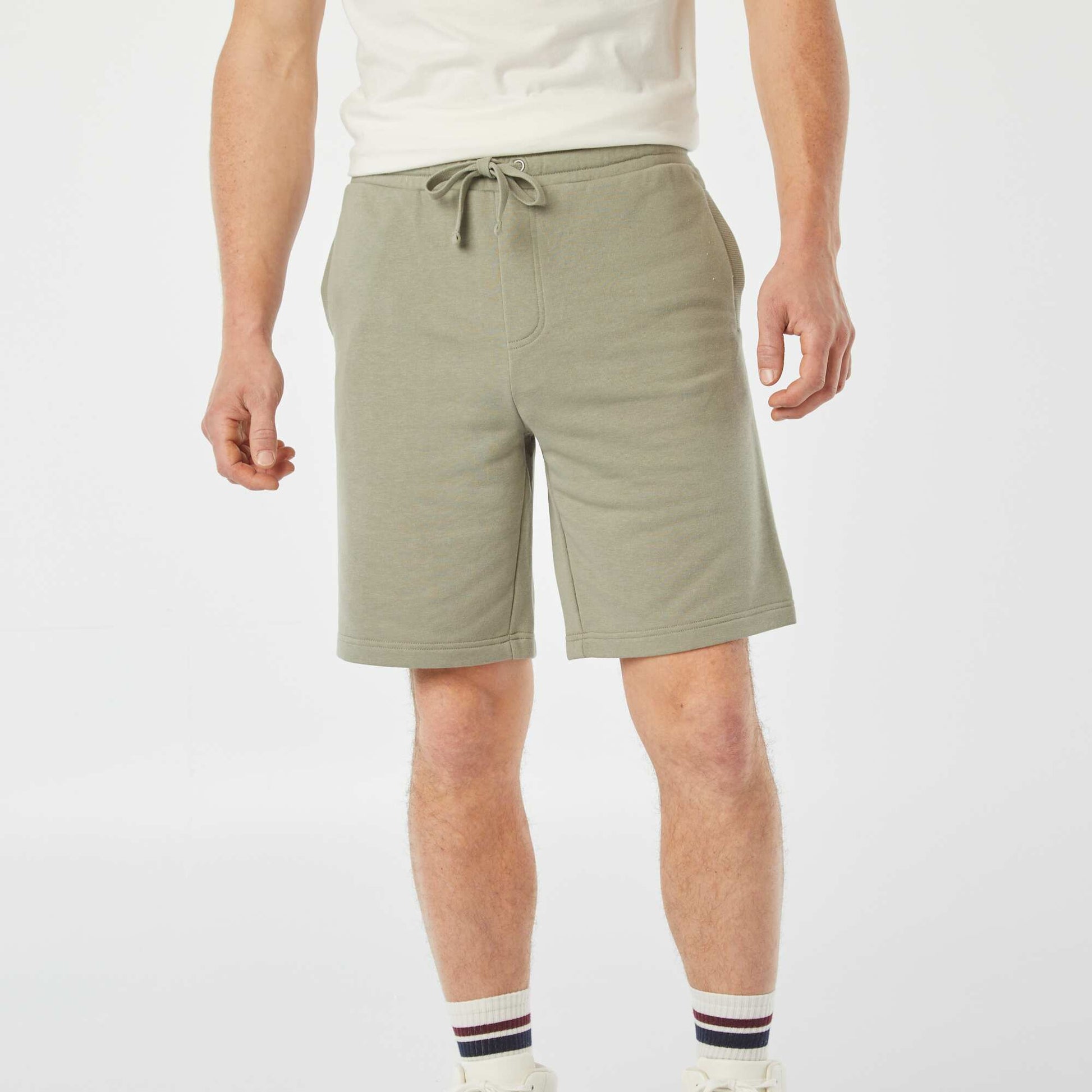 Plain Bermuda short joggers GREEN