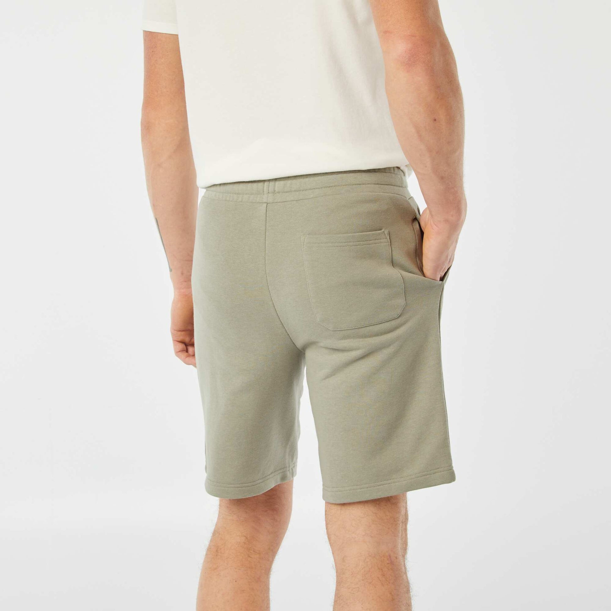 Plain Bermuda short joggers GREEN