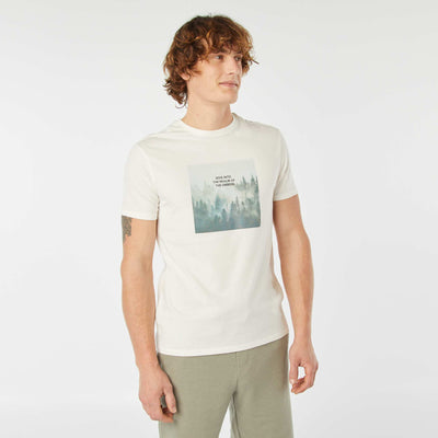 Short-sleeved printed T-shirt WHITE