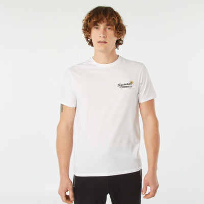 Short-sleeved printed T-shirt WHITE