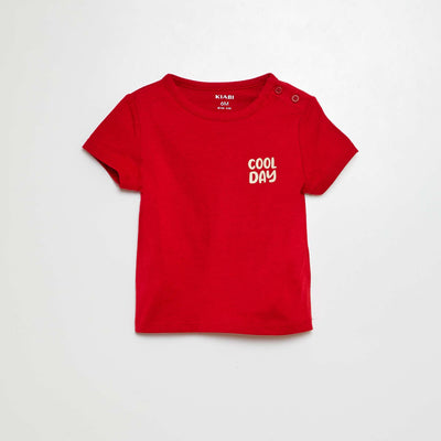 Slogan T-shirt RED