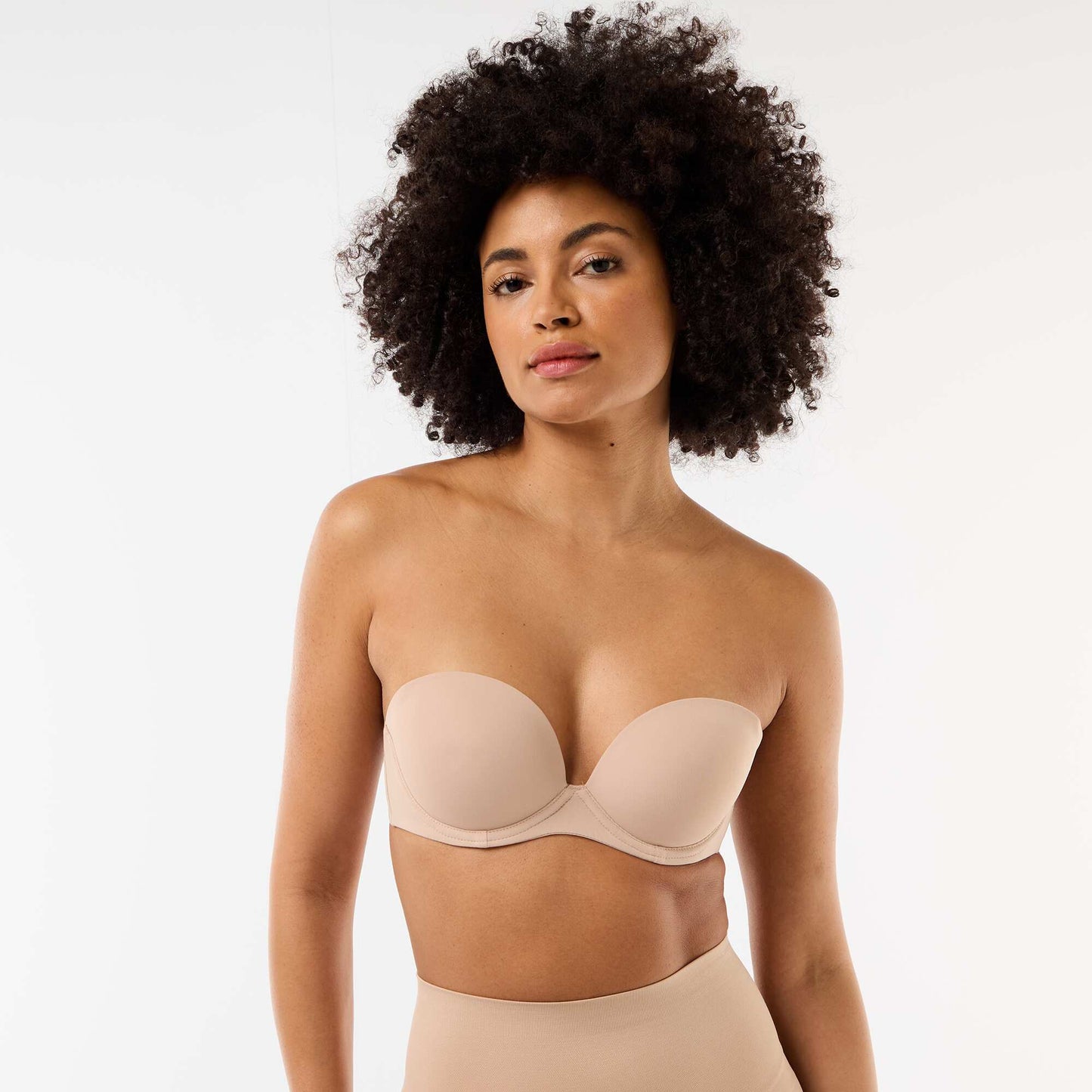 Invisible bandeau bra PINK
