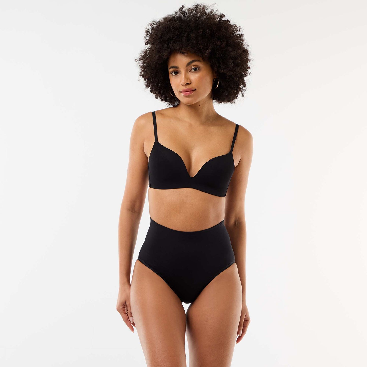 Invisible Microfiber Triangle Bra BLACK