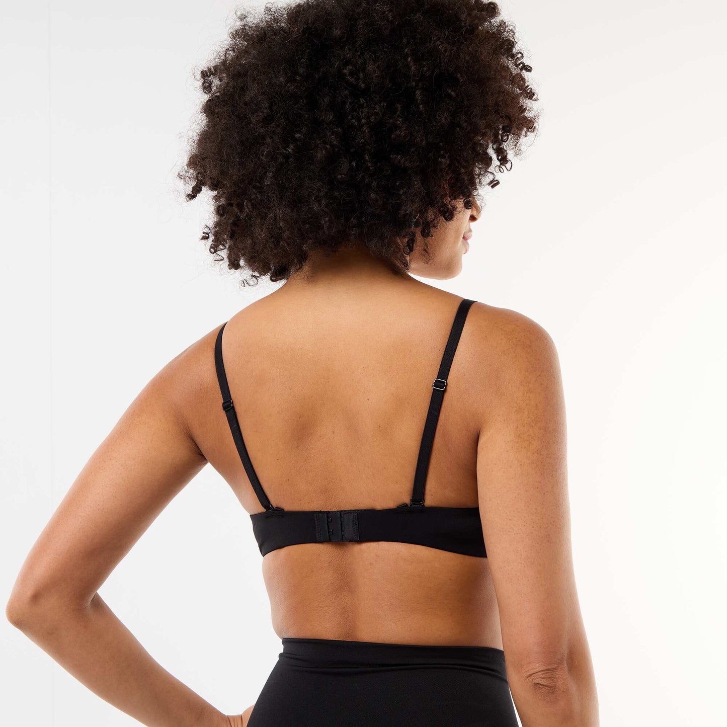 Invisible Microfiber Triangle Bra BLACK