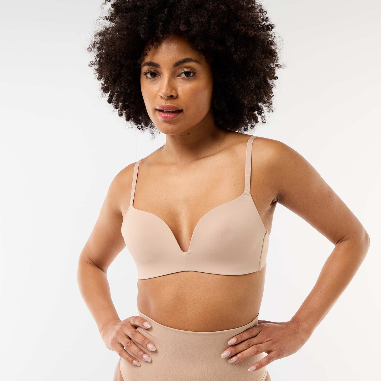 Invisible Microfiber Triangle Bra PINK