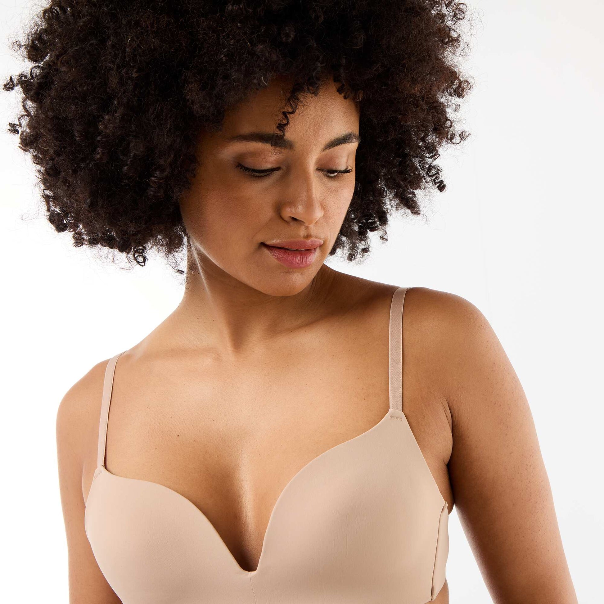 Invisible Microfiber Triangle Bra PINK