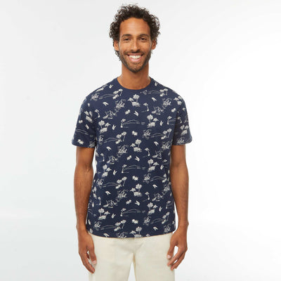 Short-sleeved printed T-shirt BLACK