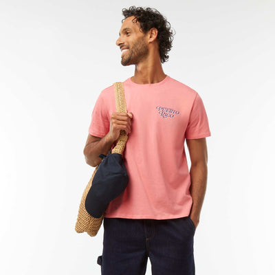 Short-sleeved printed T-shirt PINK