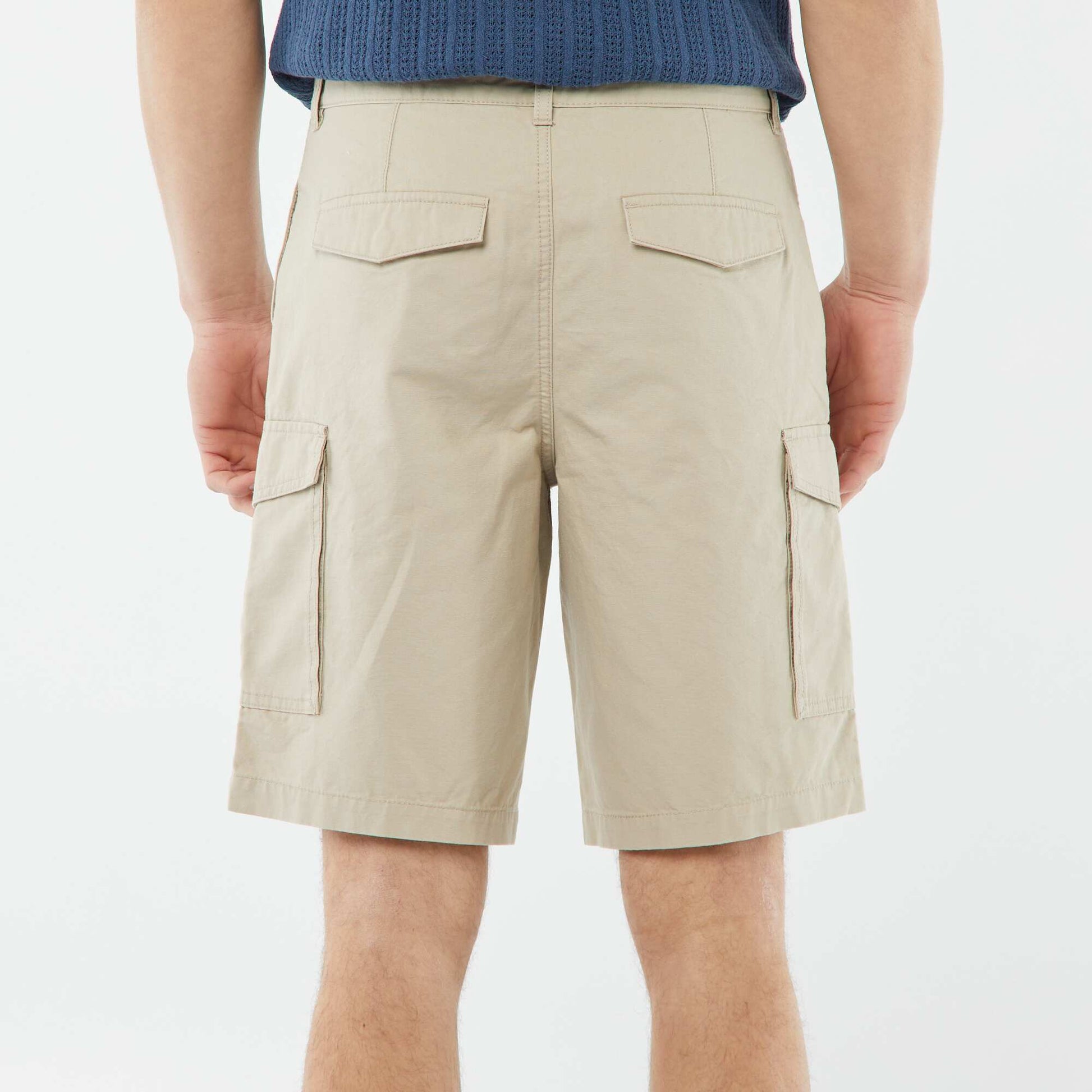 Multi-pocket Bermuda shorts BEIGE