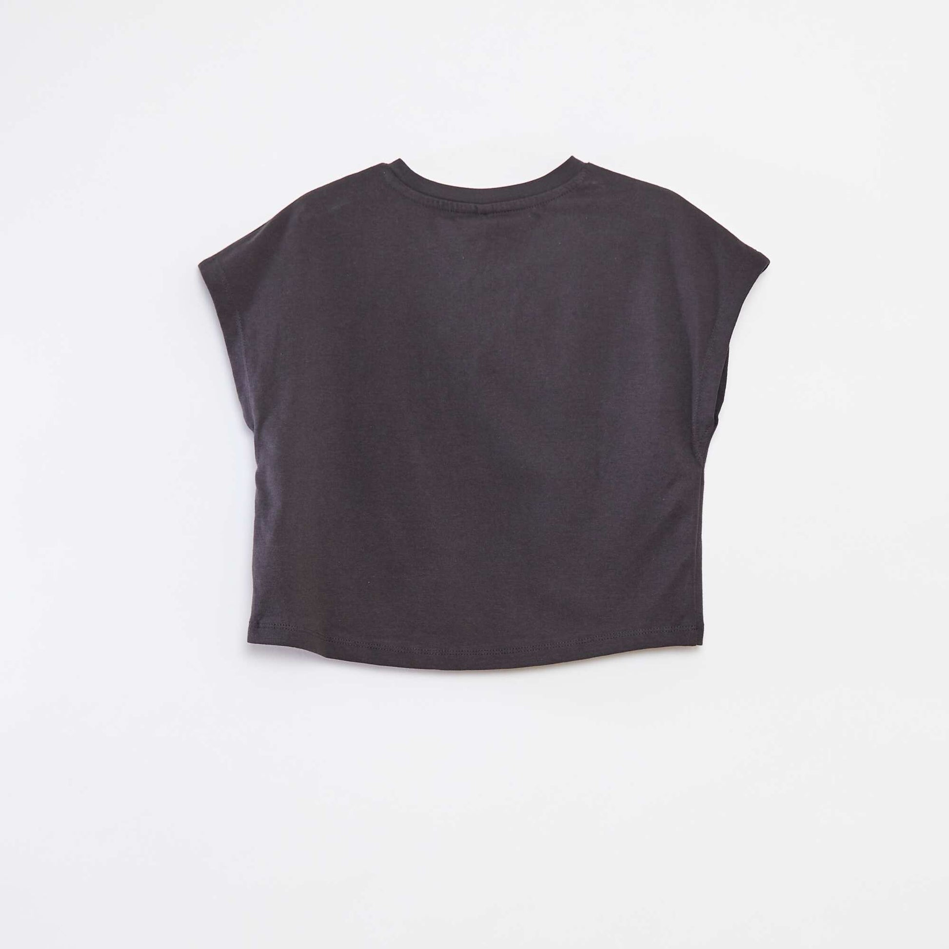 Stitch short-sleeved T-shirt BLACK