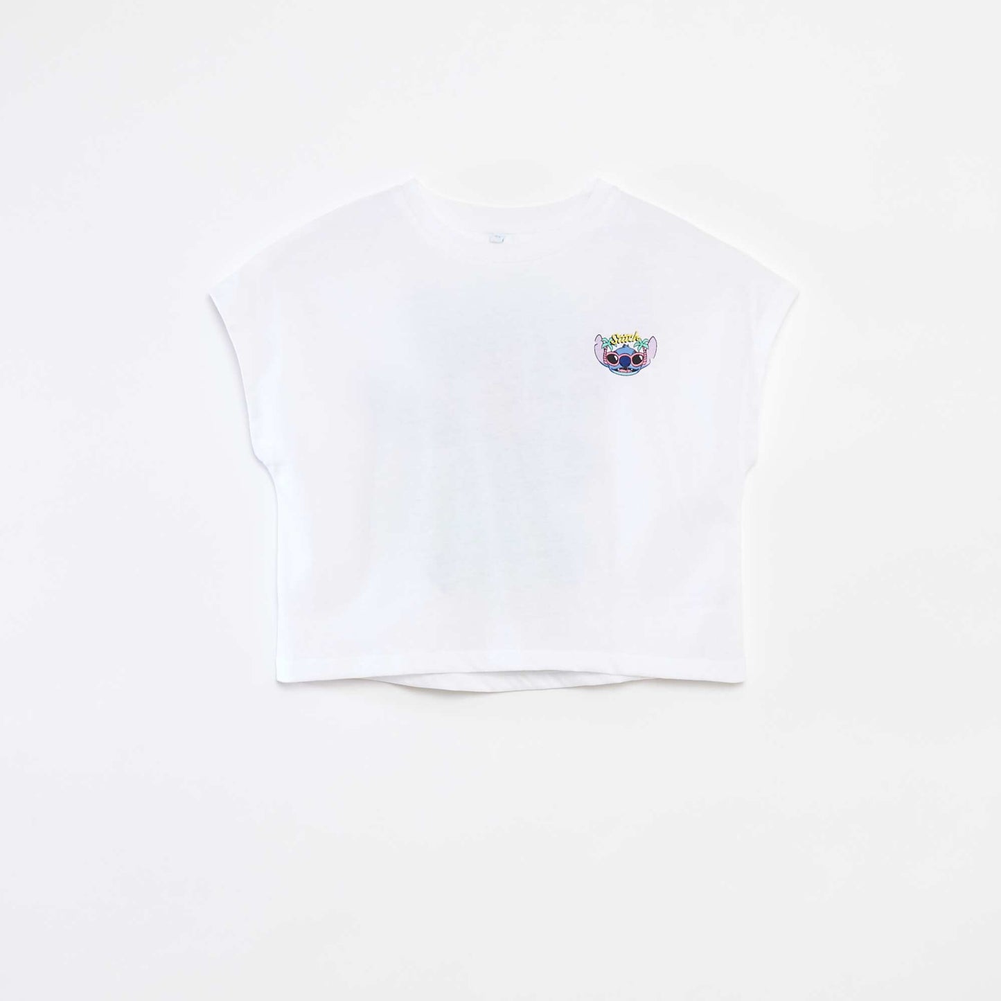 Stitch short-sleeved T-shirt WHITE