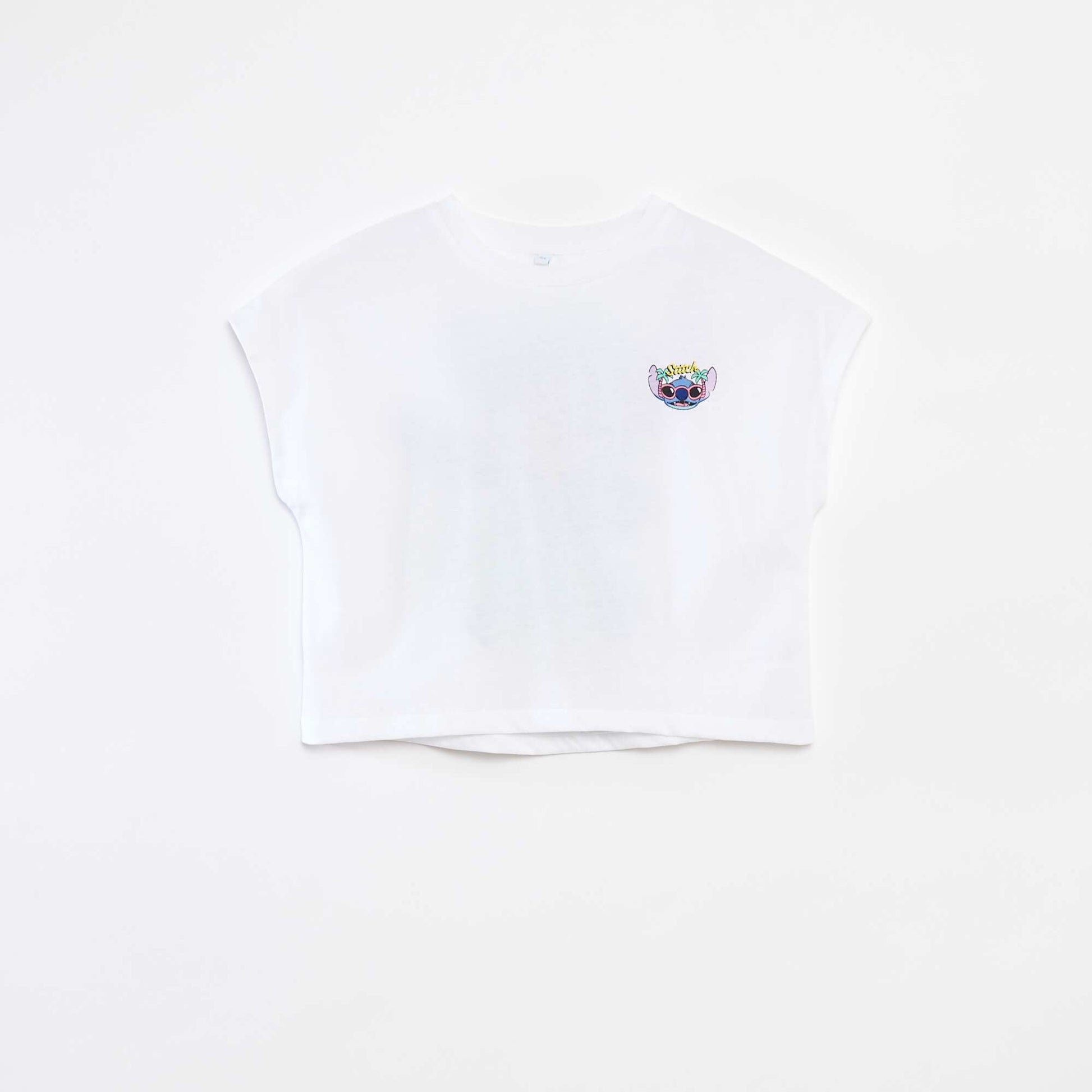 Stitch short-sleeved T-shirt WHITE