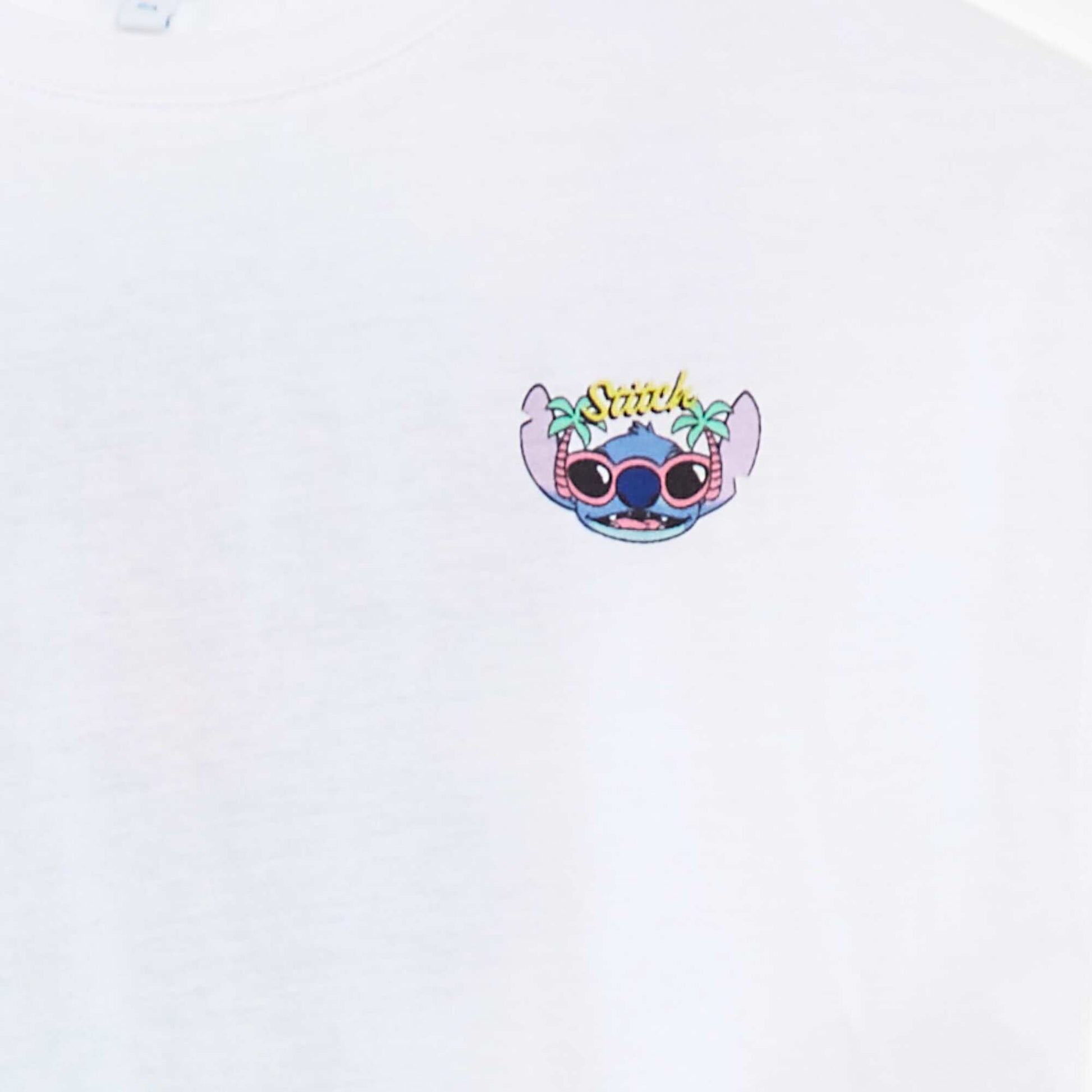Stitch short-sleeved T-shirt WHITE