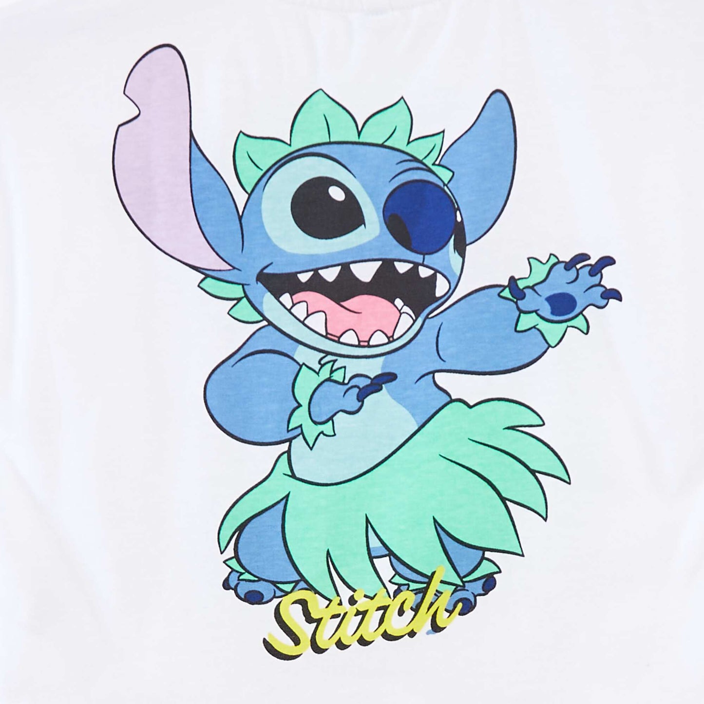 Stitch short-sleeved T-shirt WHITE