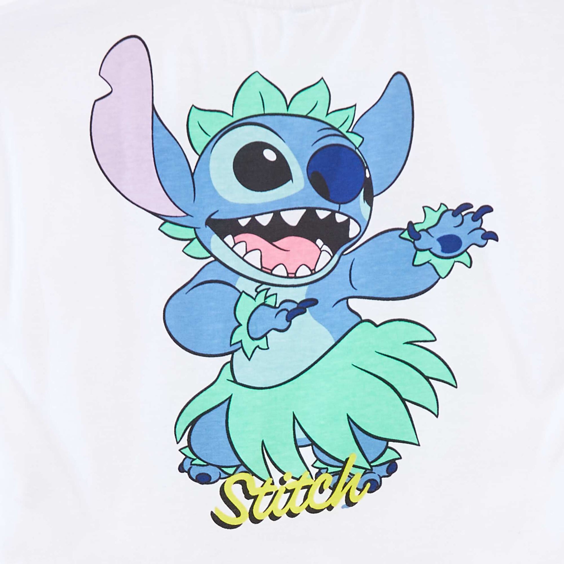 Stitch short-sleeved T-shirt WHITE
