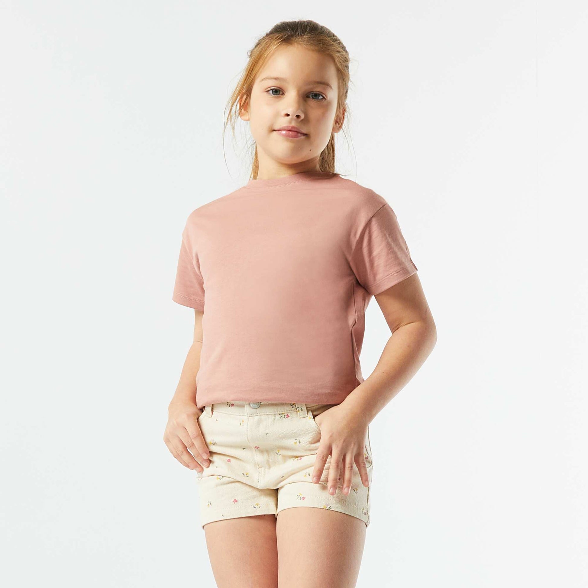 Denim shorts WHITE