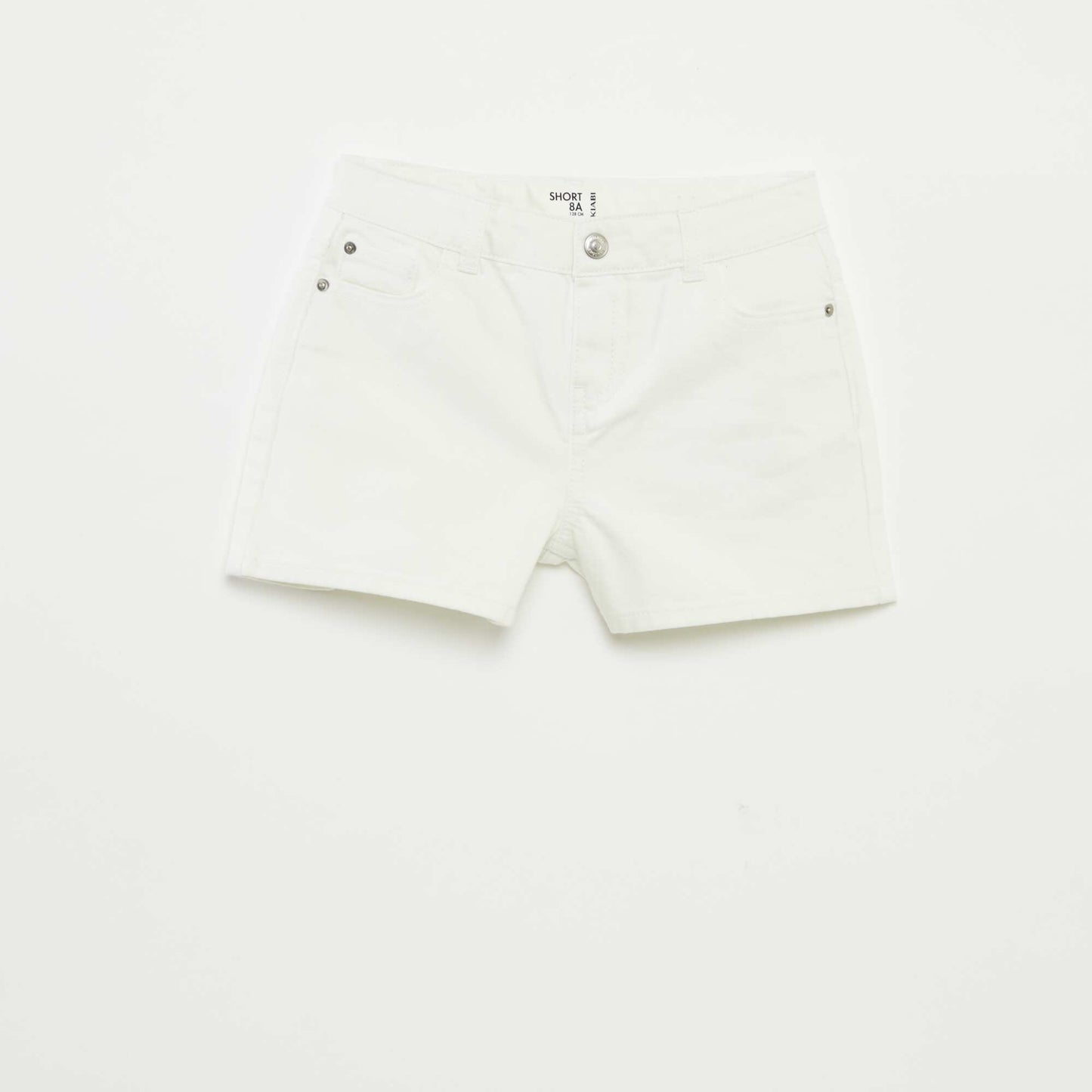 Denim shorts WHITE