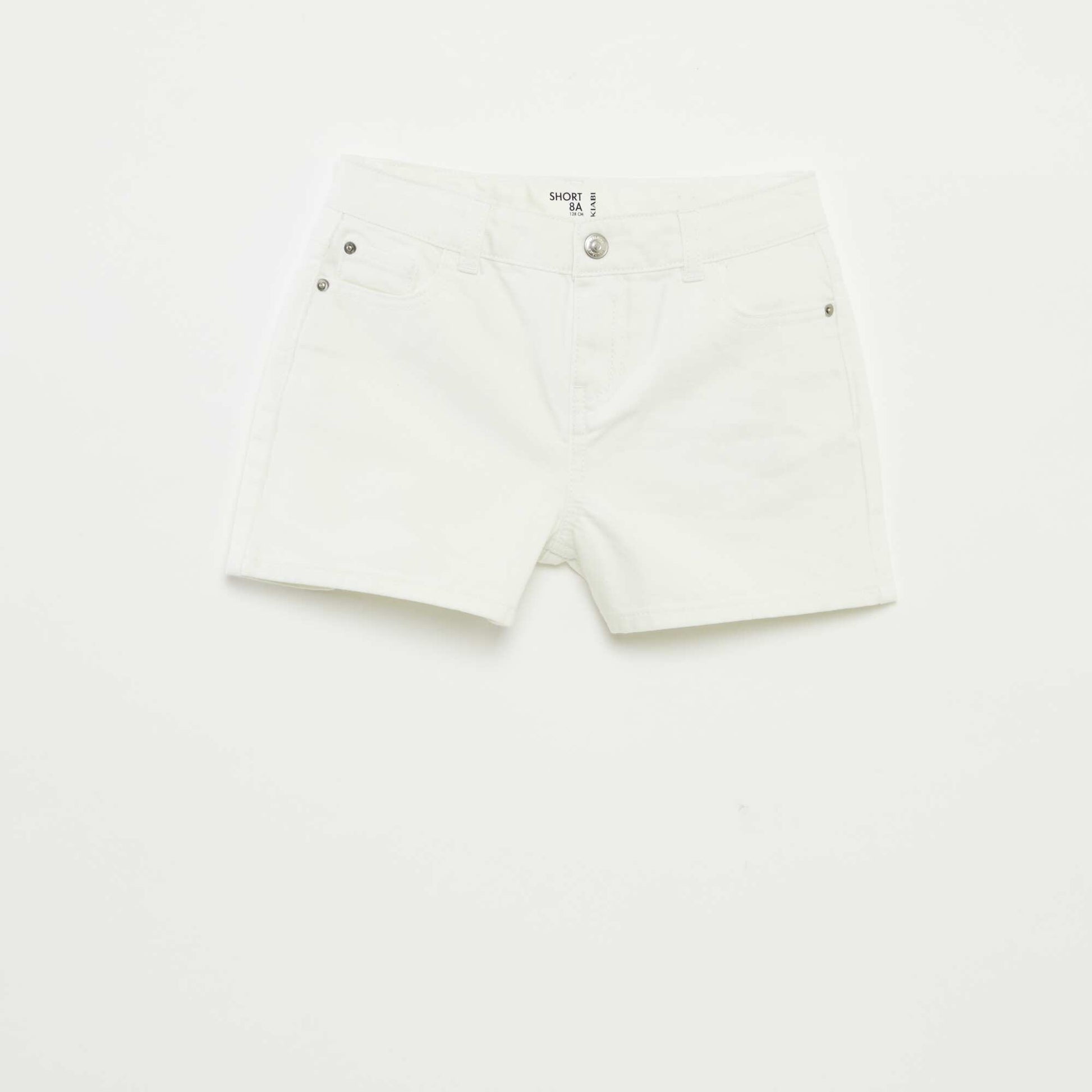 Denim shorts WHITE