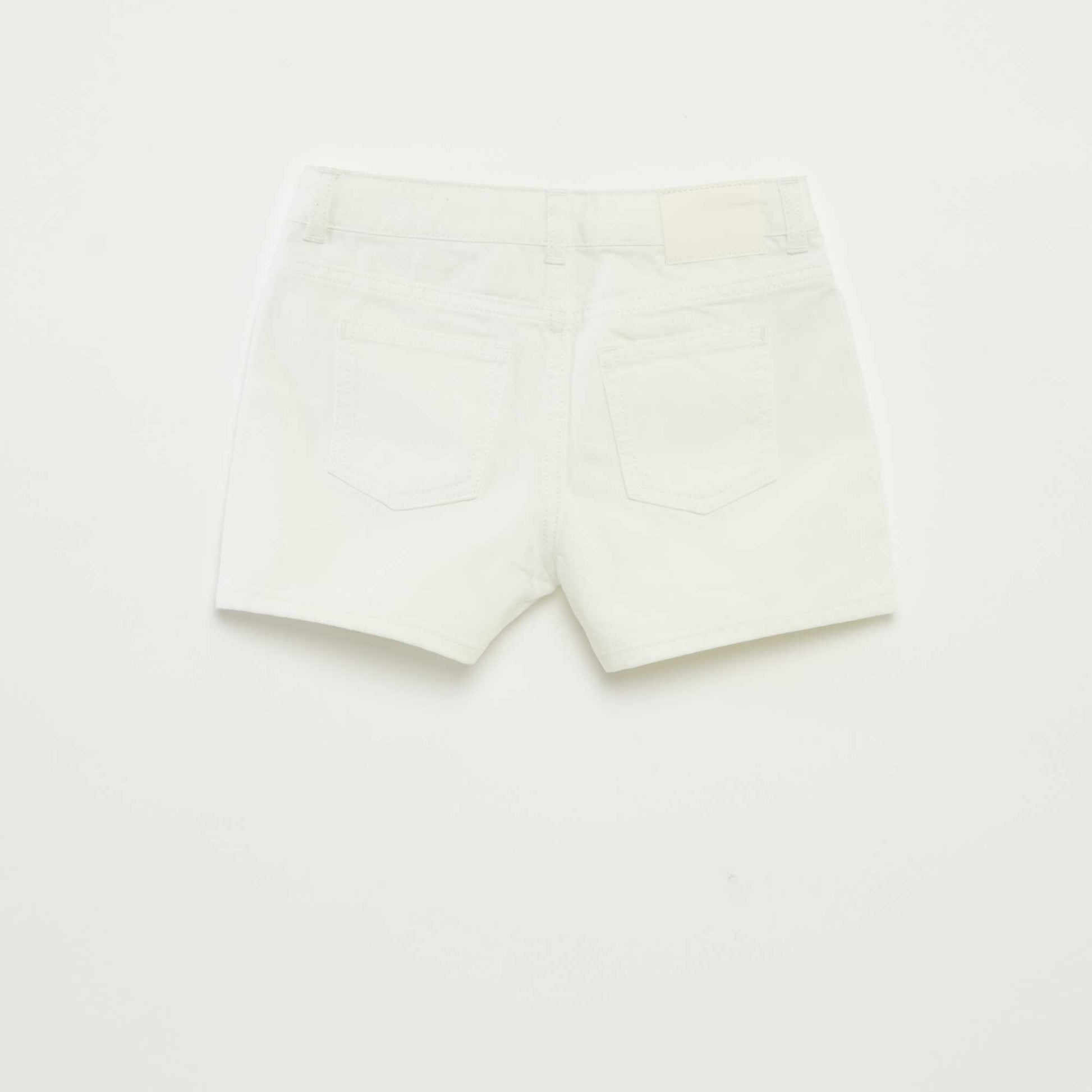 Denim shorts WHITE
