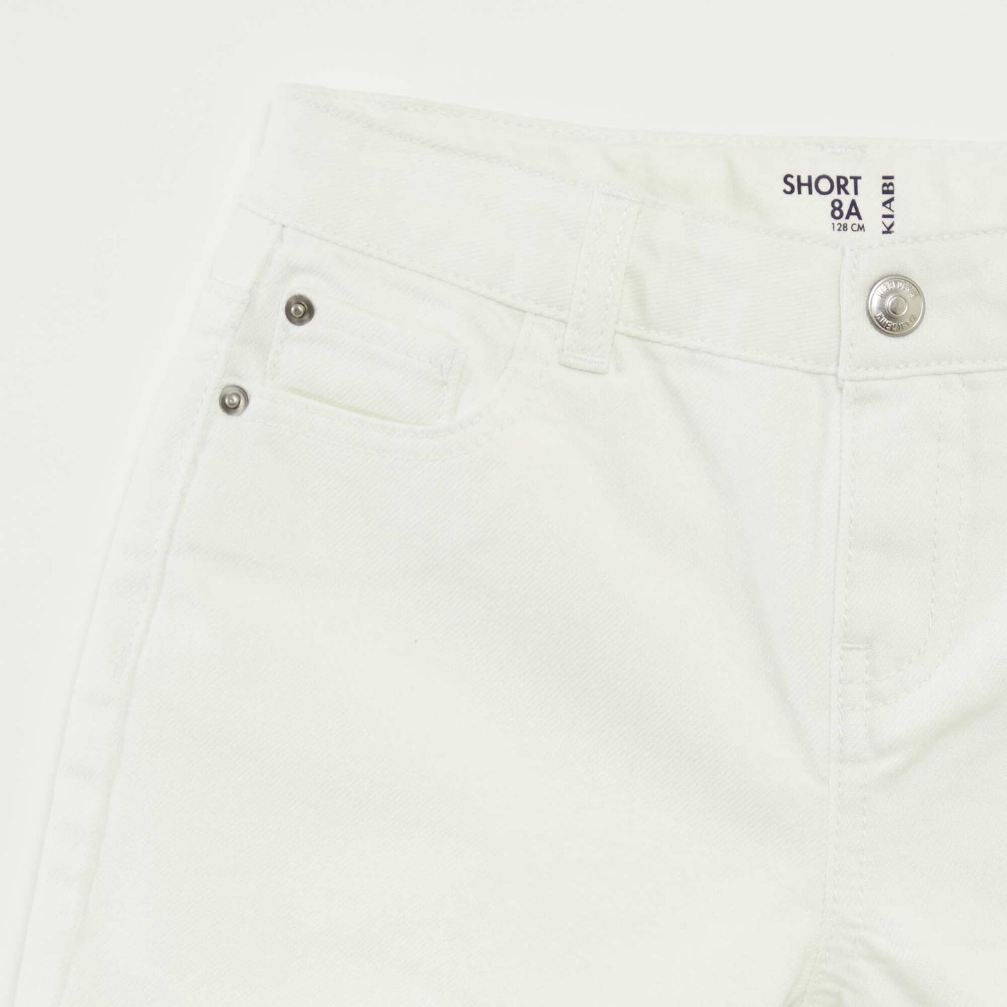Denim shorts WHITE