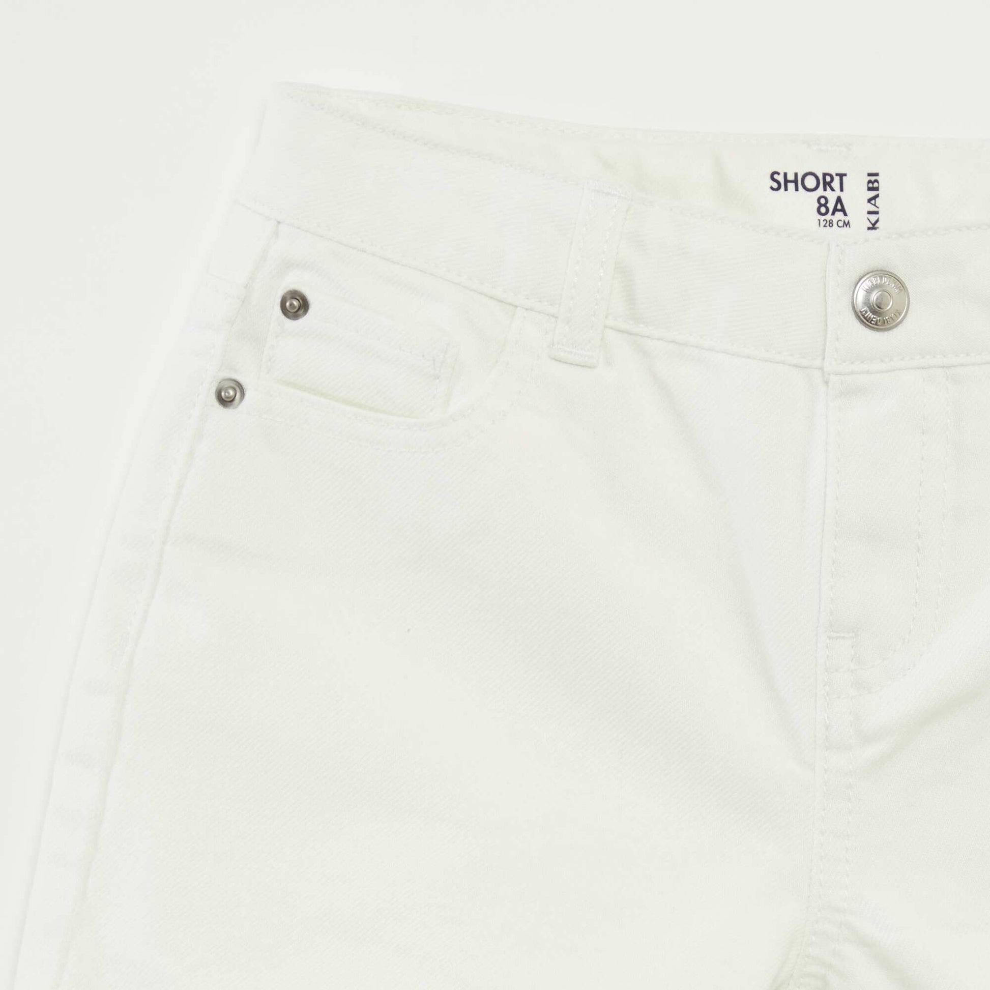 Denim shorts WHITE