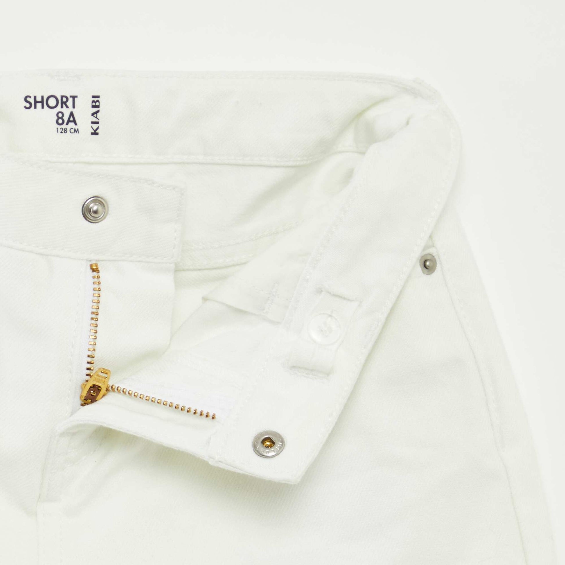 Denim shorts WHITE