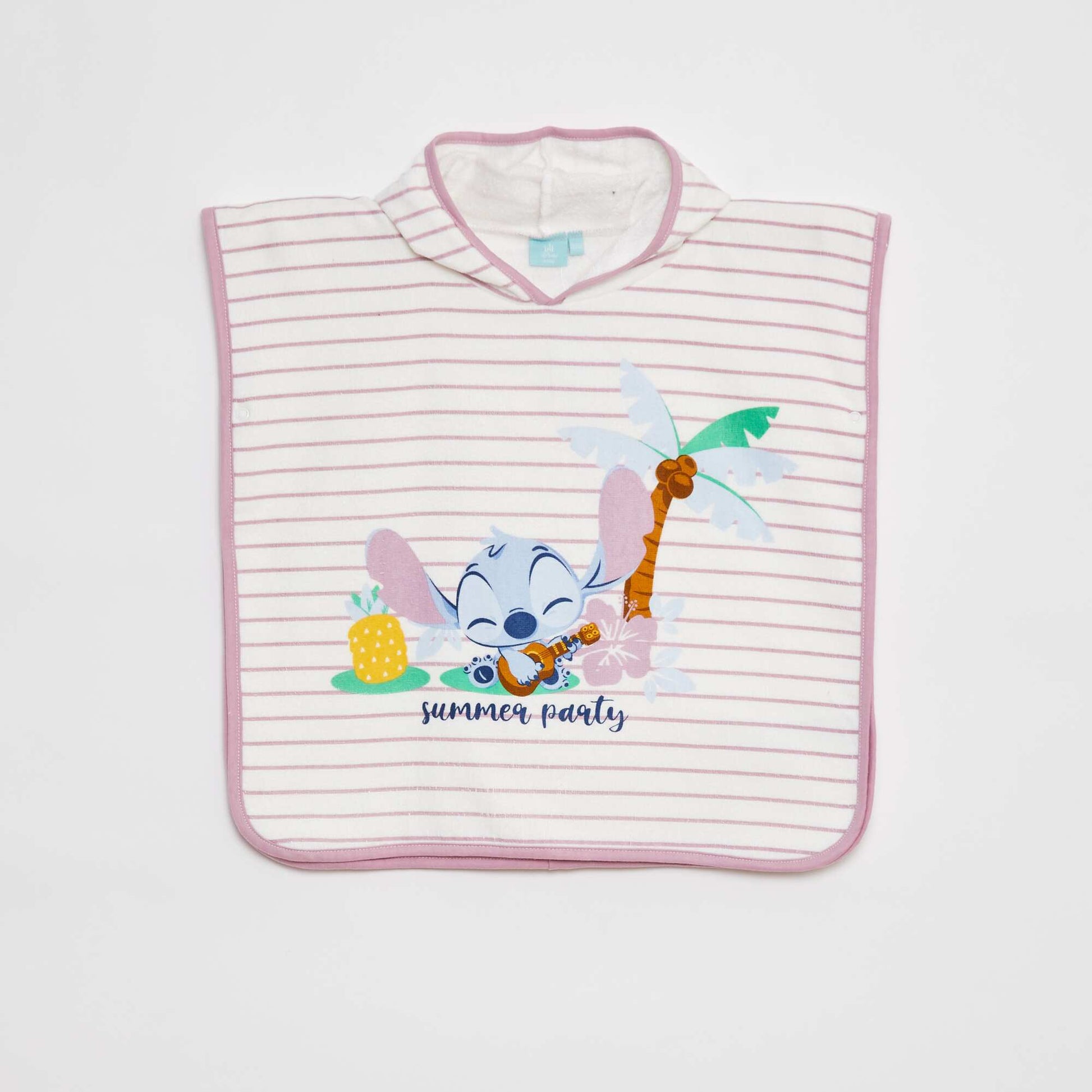 'Disney' printed hooded bath towel WHITE