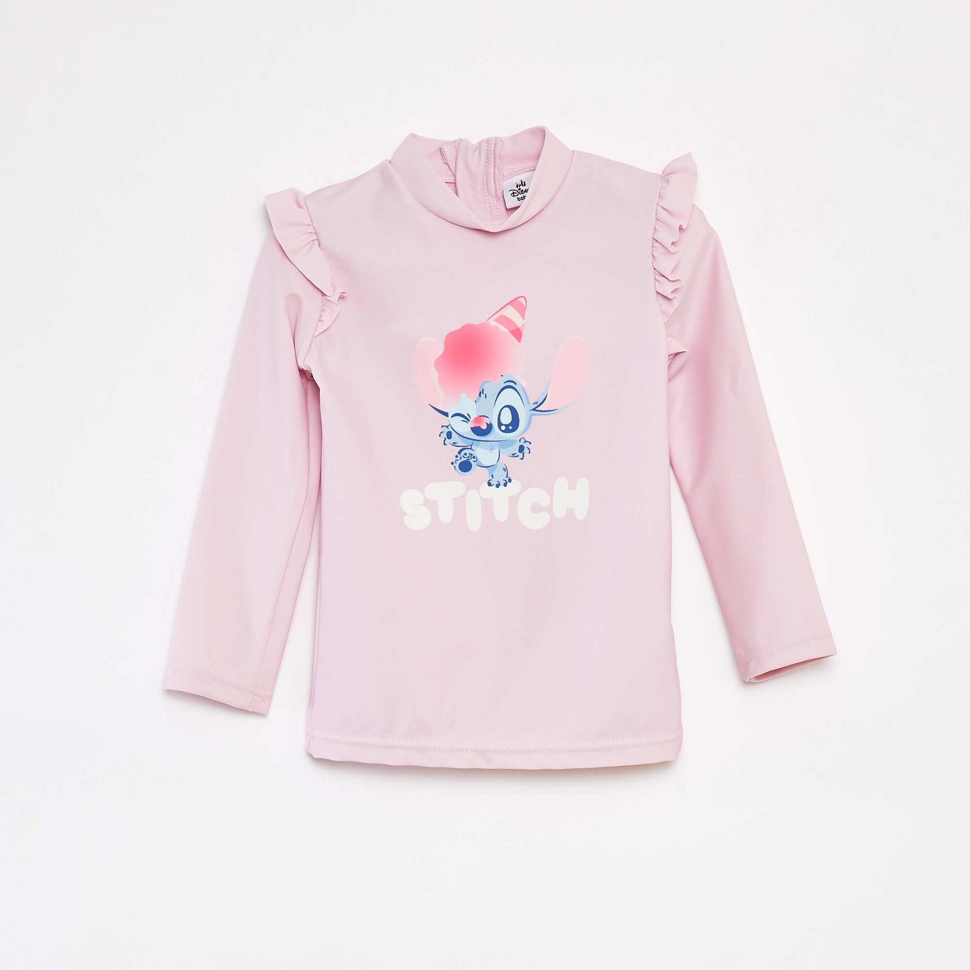 Disney Stitch UV 50 rash vest PURPLE