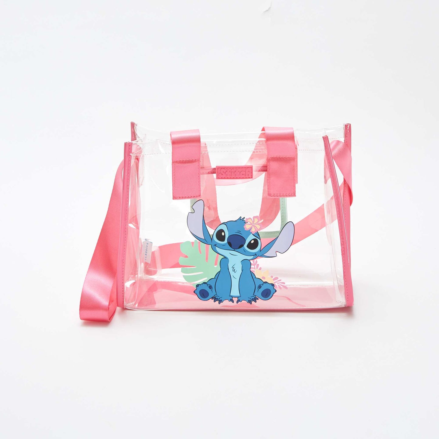 Disney Stitch transparent bag PINK