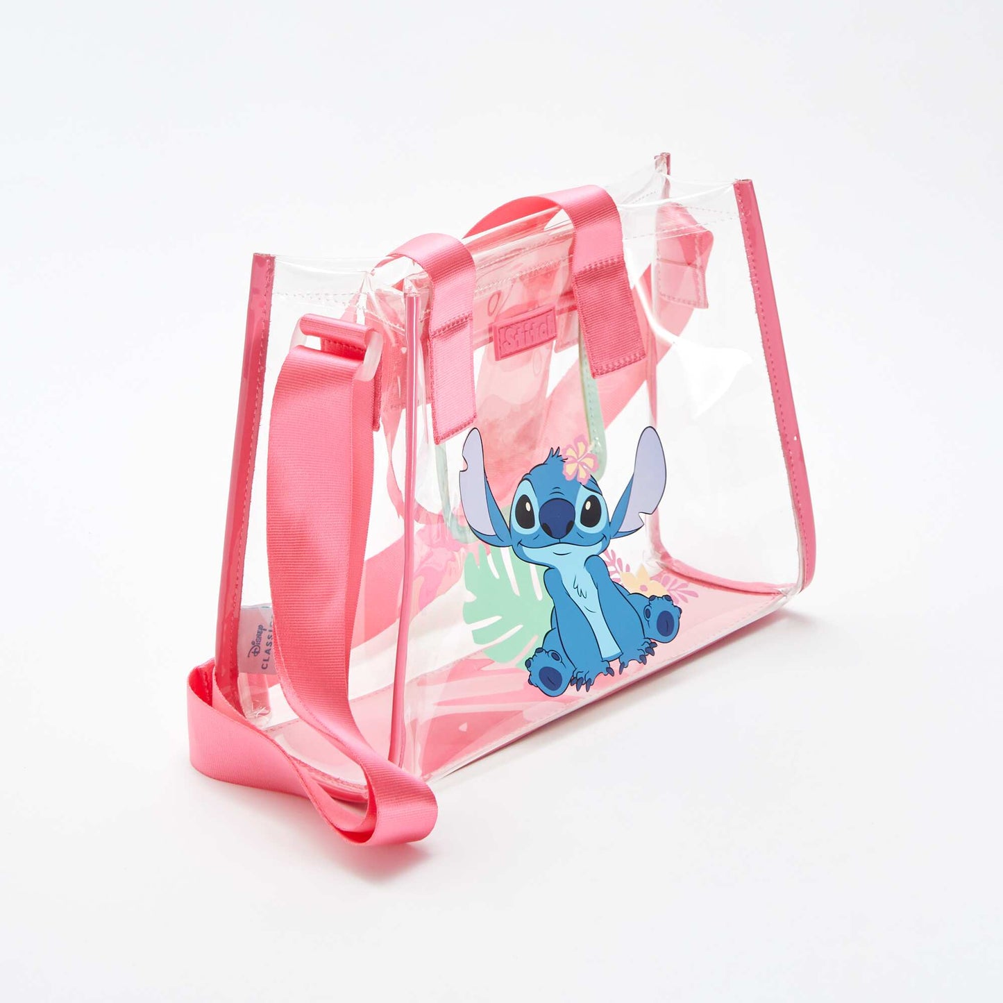 Disney Stitch transparent bag PINK
