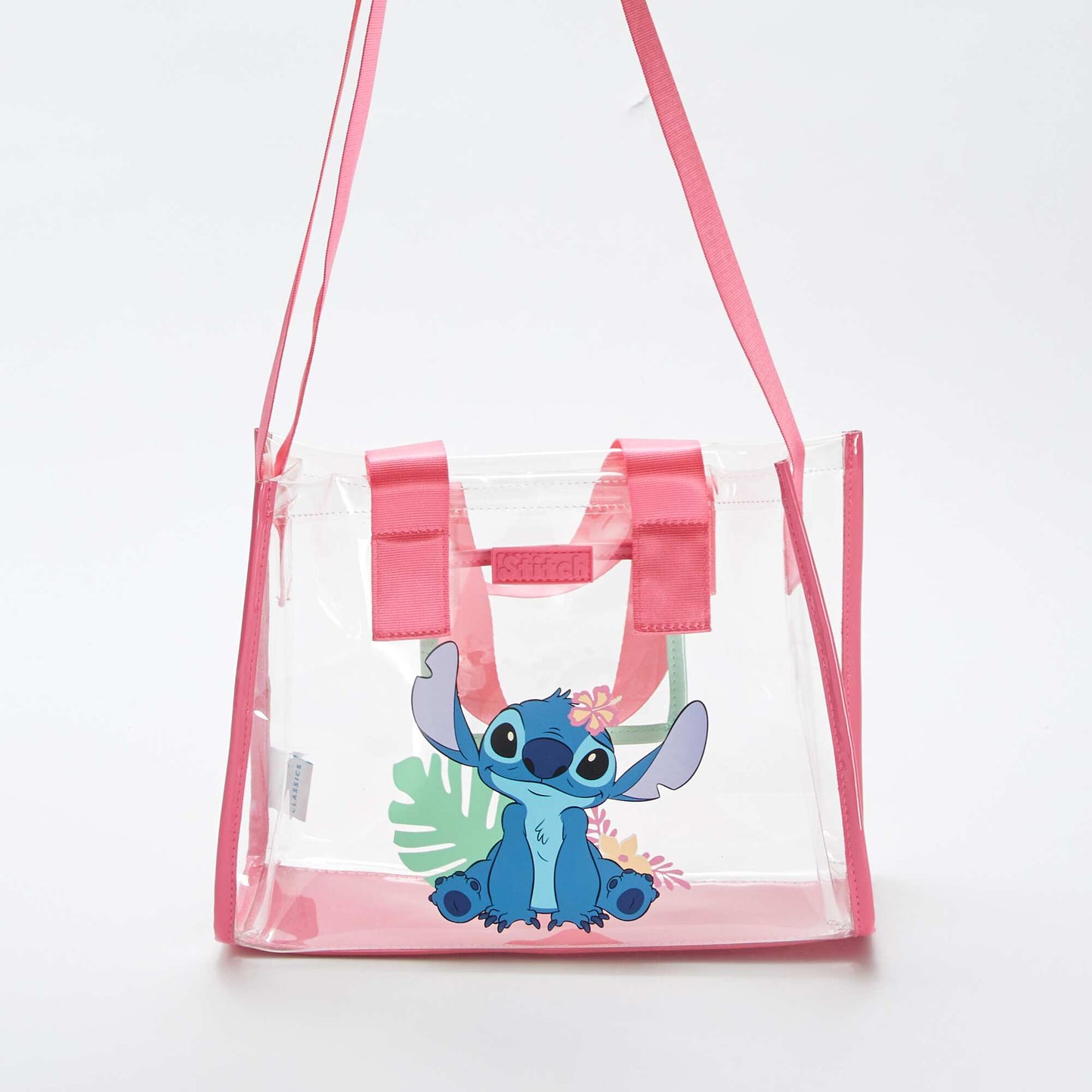 Disney Stitch transparent bag PINK