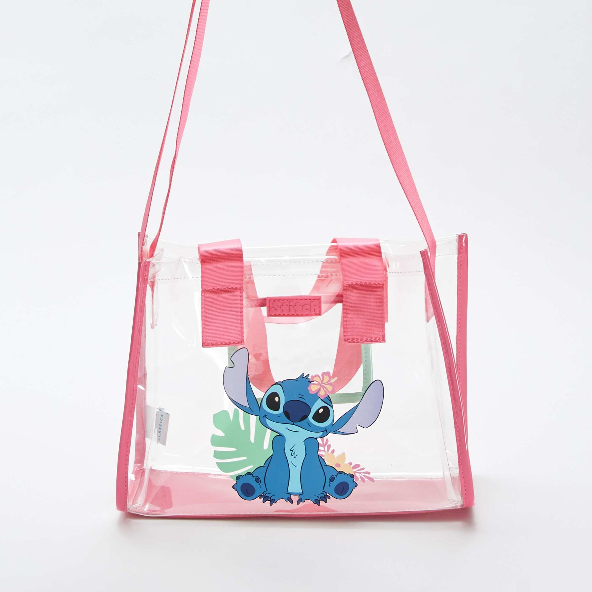 Disney Stitch transparent bag PINK
