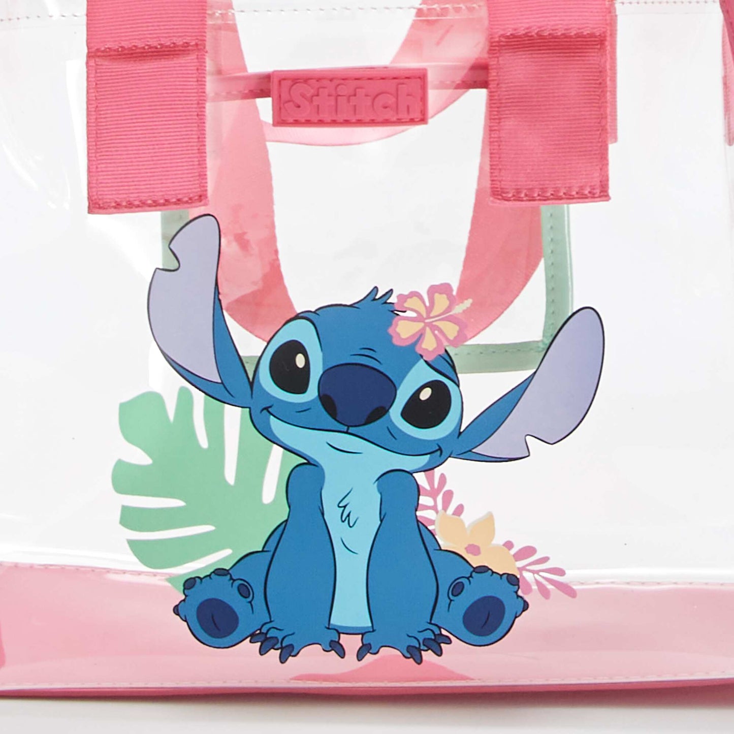 Disney Stitch transparent bag PINK