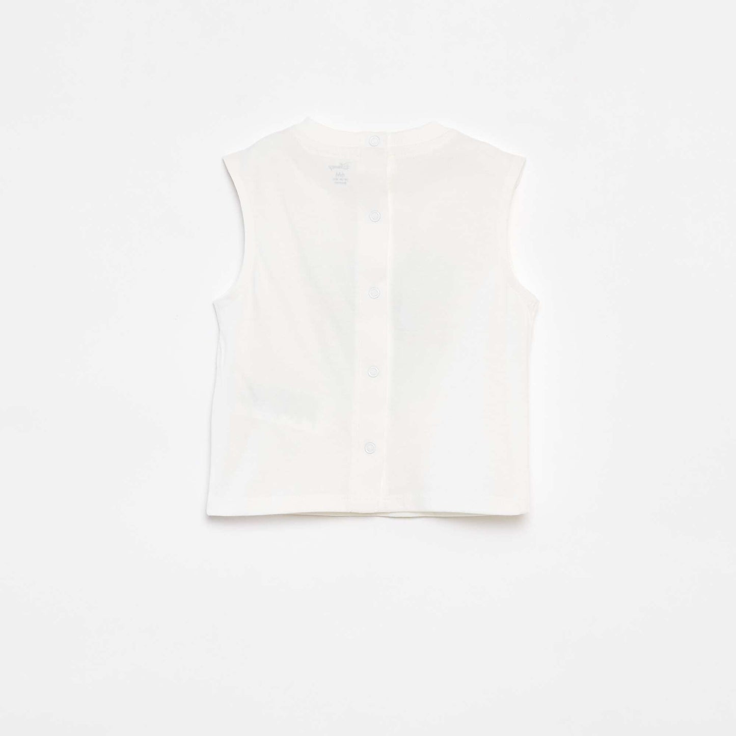 'Disney' printed cotton vest top WHITE