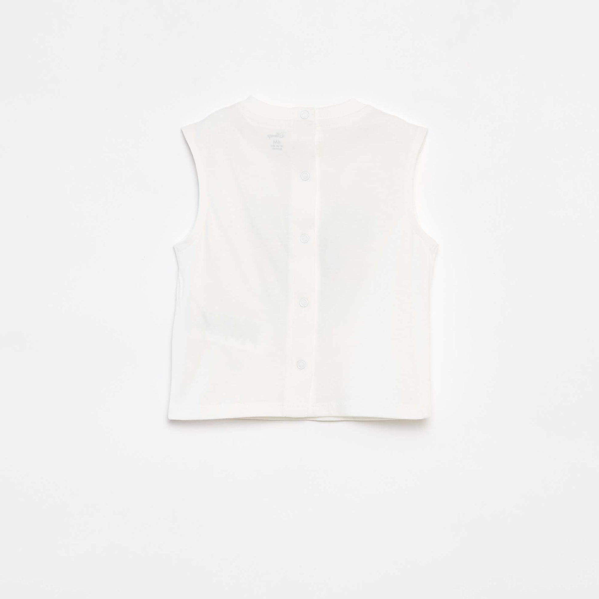 'Disney' printed cotton vest top WHITE